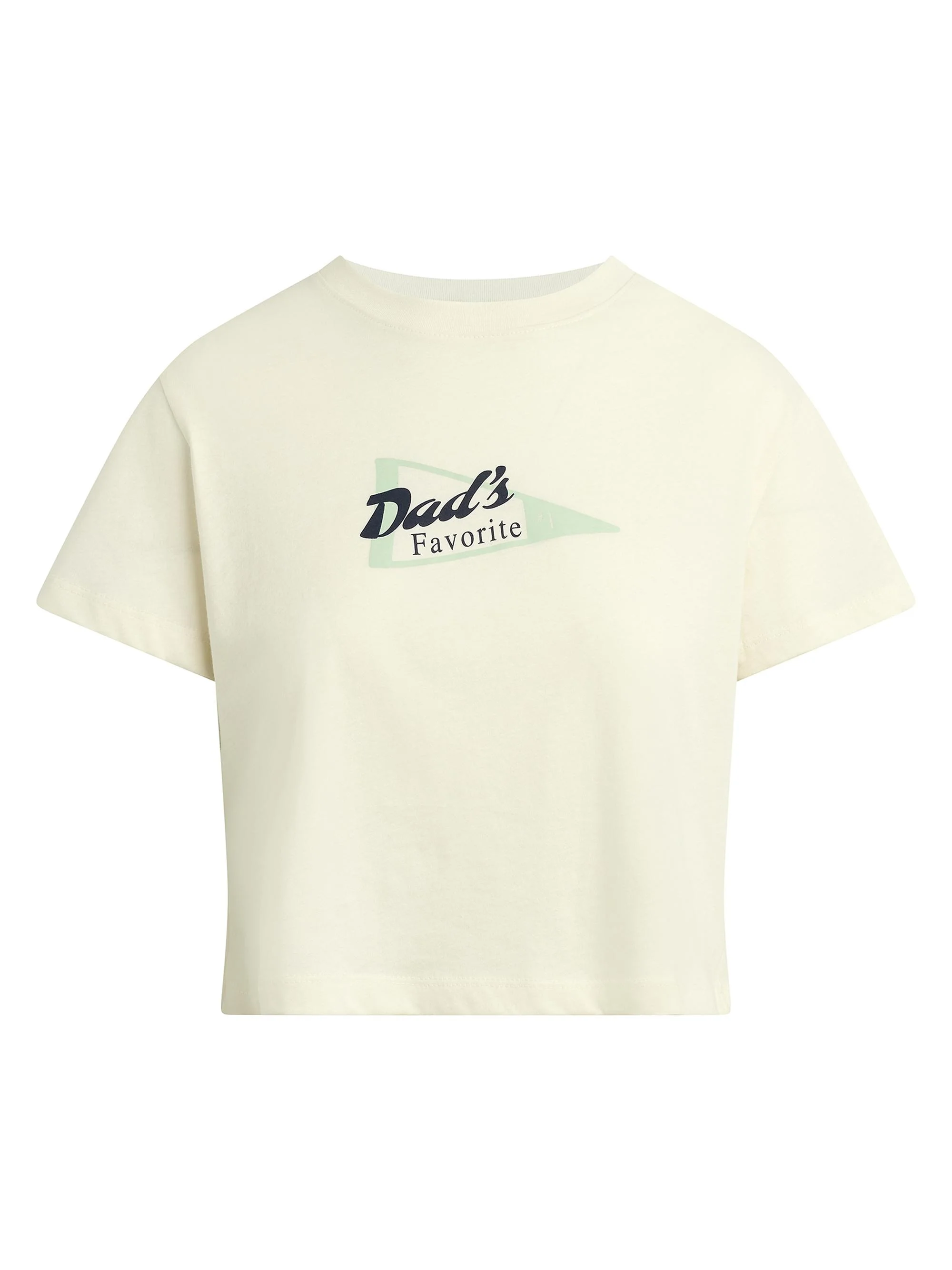 Women's The Cropped Dad's Favorite Crop T-Shirt - Gardenia Mint - 1
