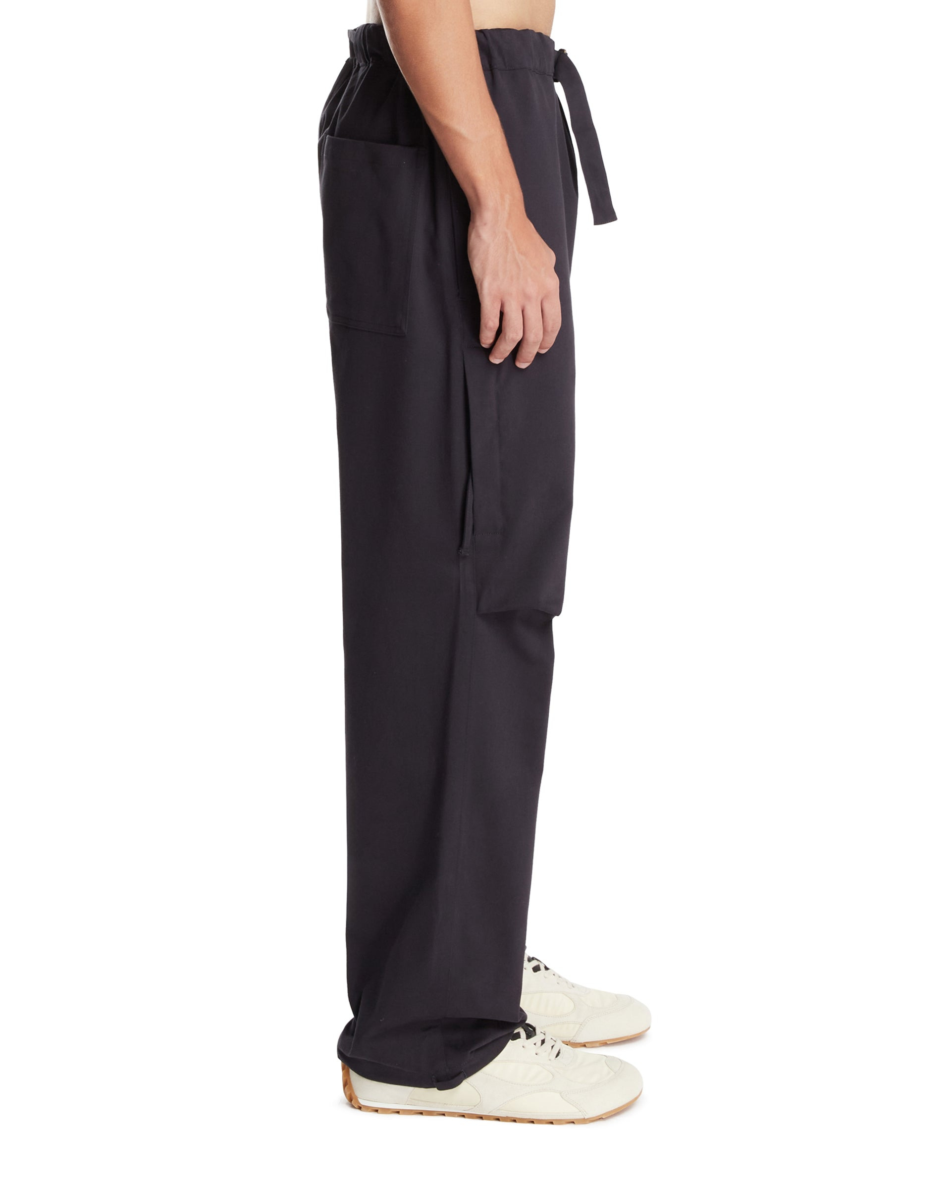 Blue Cotton Jordan Pants - 5