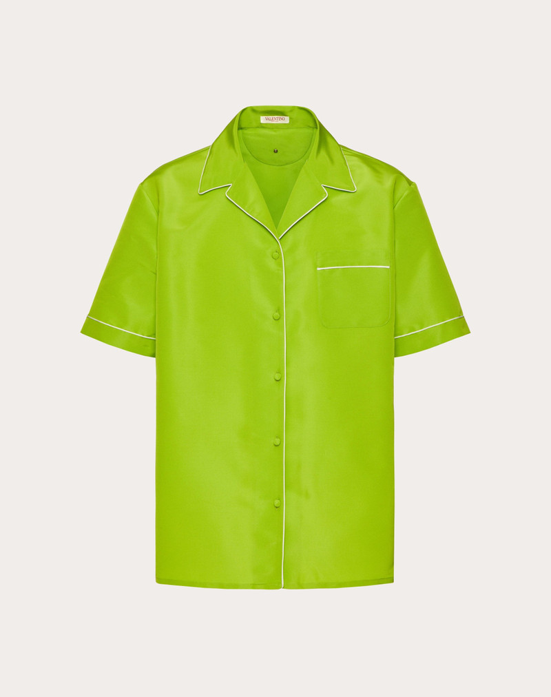 SILK FAILLE SHORT-SLEEVE SHIRT 1