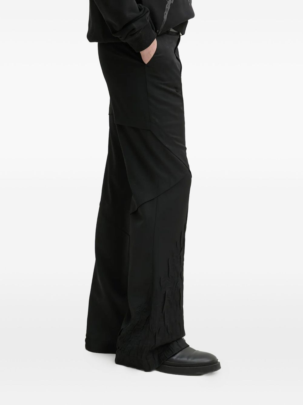 pleated panel trousers - 3