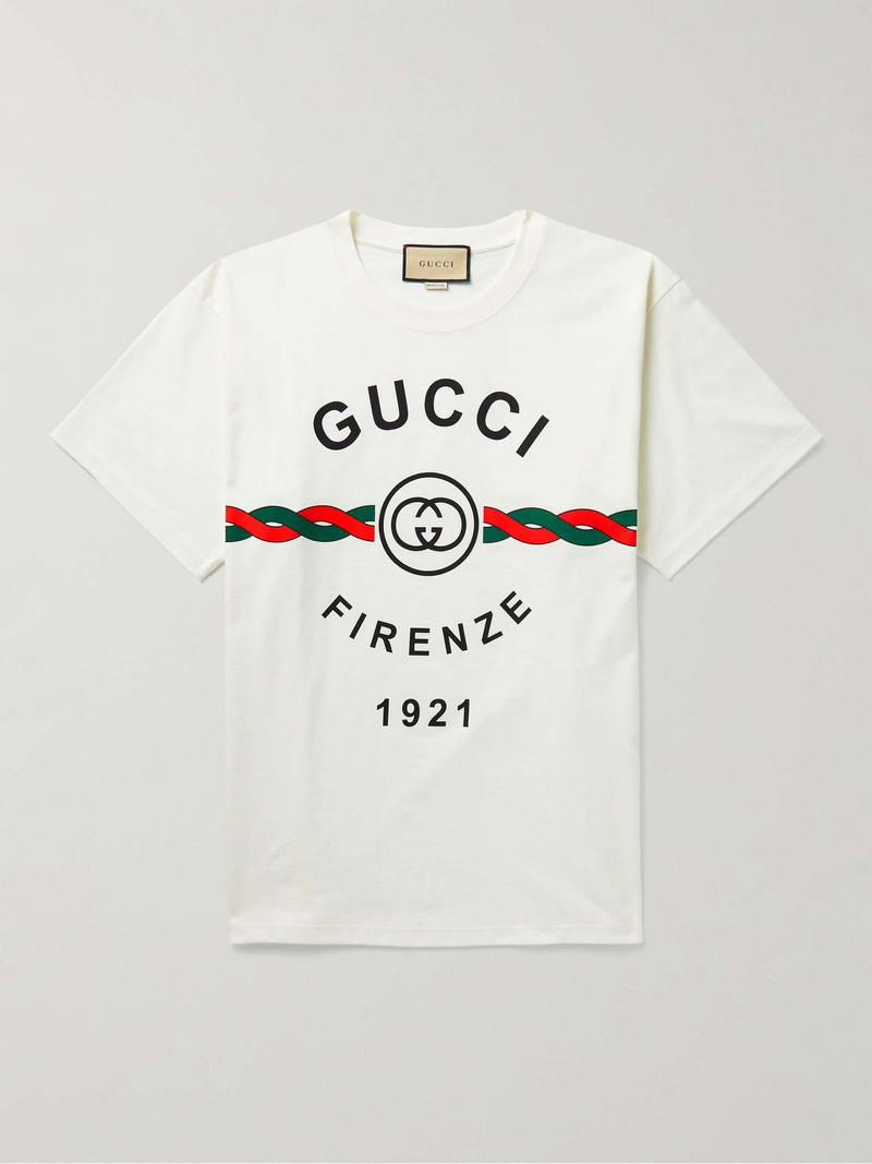 Printed Cotton-Jersey T-Shirt - 1