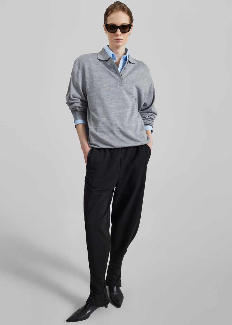 Bercy Curved Jersey Joggers - Black 6