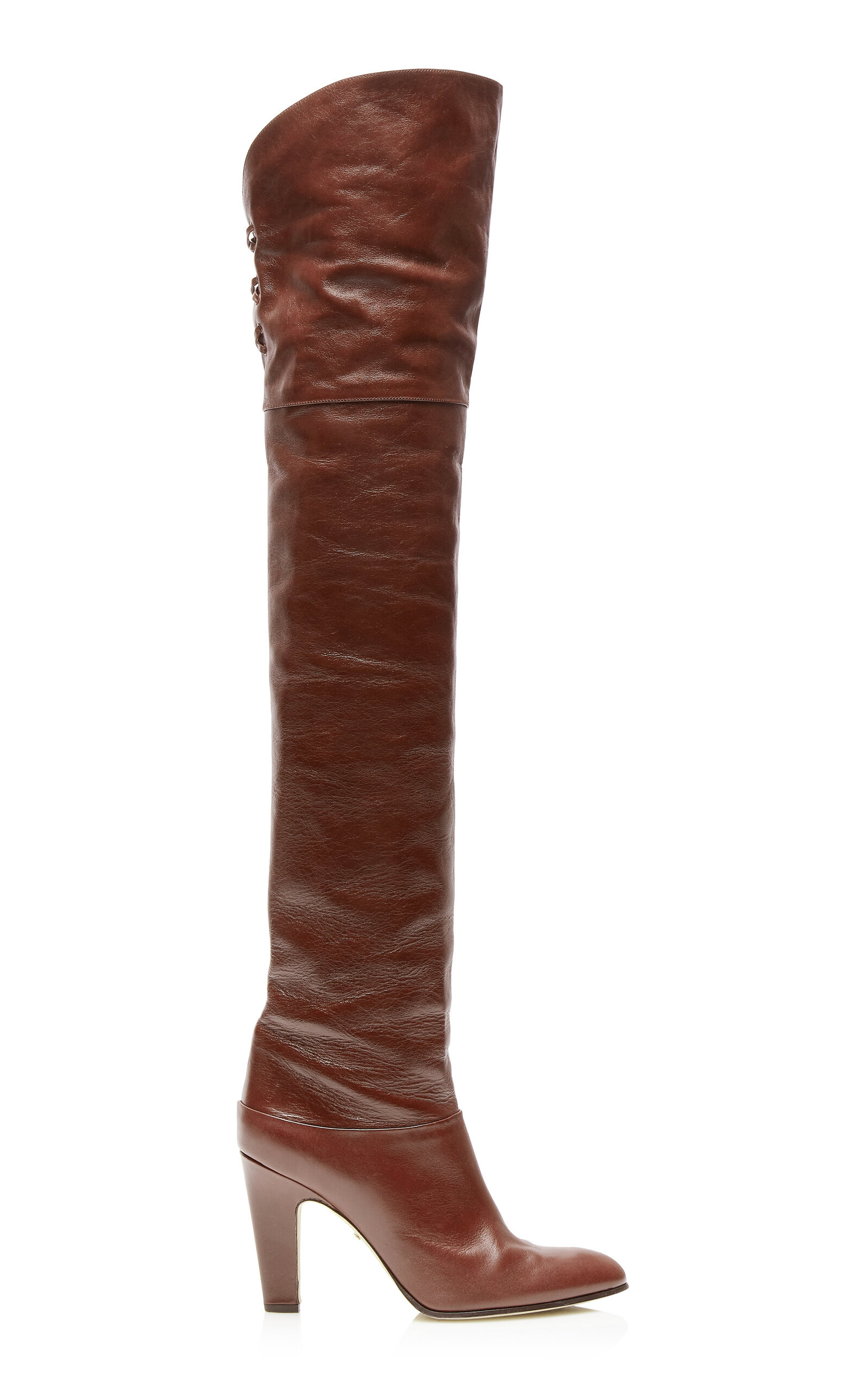 Eve Over-The-Knee Leather Boots brown - 1