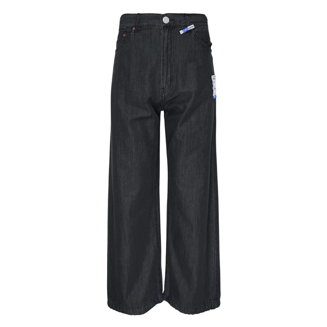 Cotton Tencel Denim Baggy Pants - 1