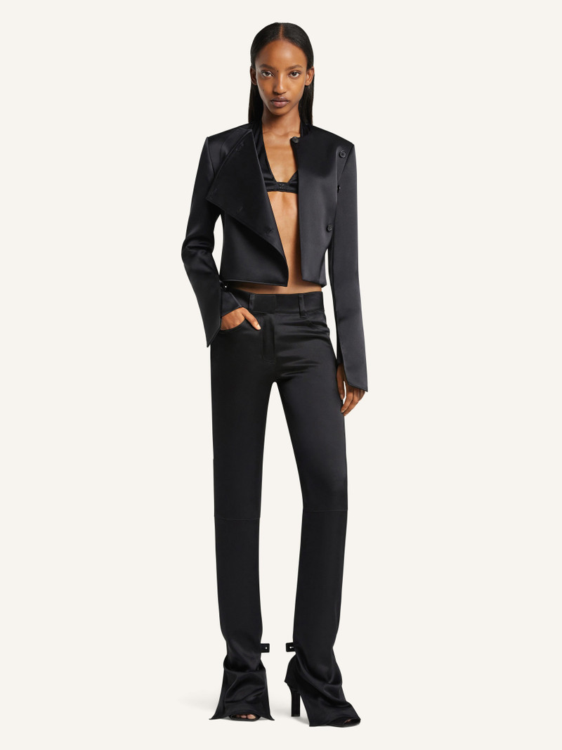 courrèges SATIN BOOTCUT PANTS outlook