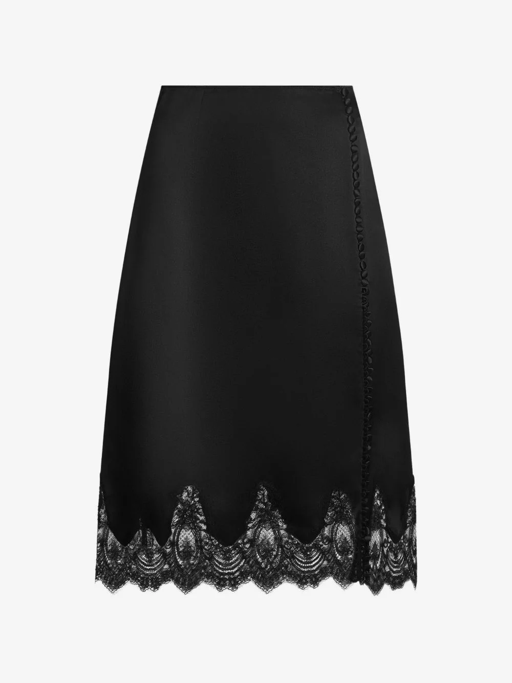 silk satin skirt - 1