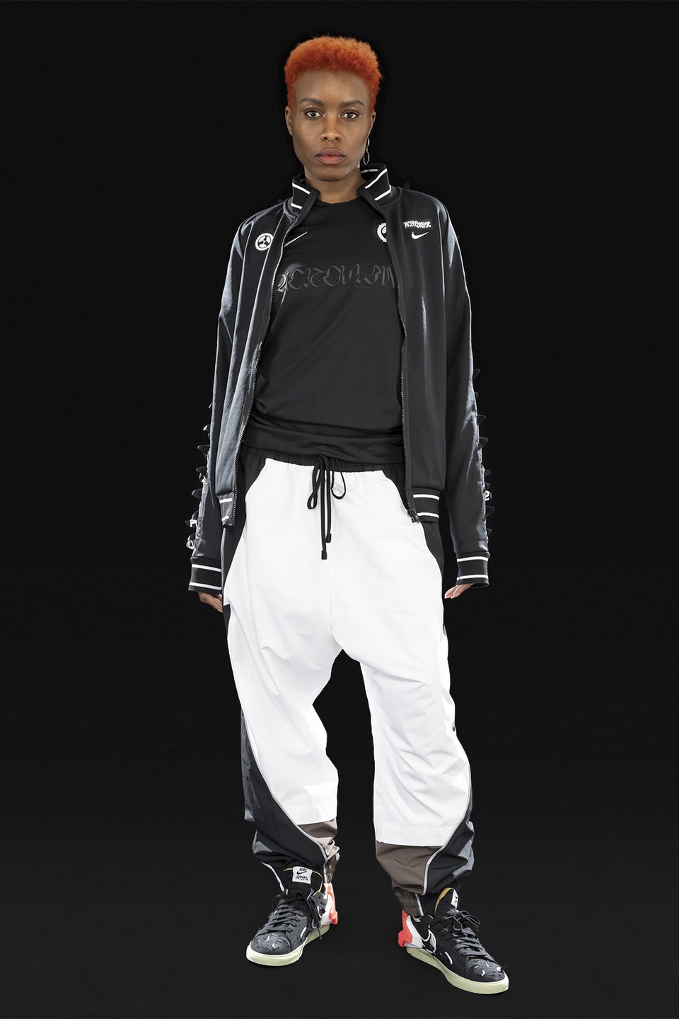 GGG-J1-011 Nike® Acronym® Track Jacket Knit Black/Black - 1