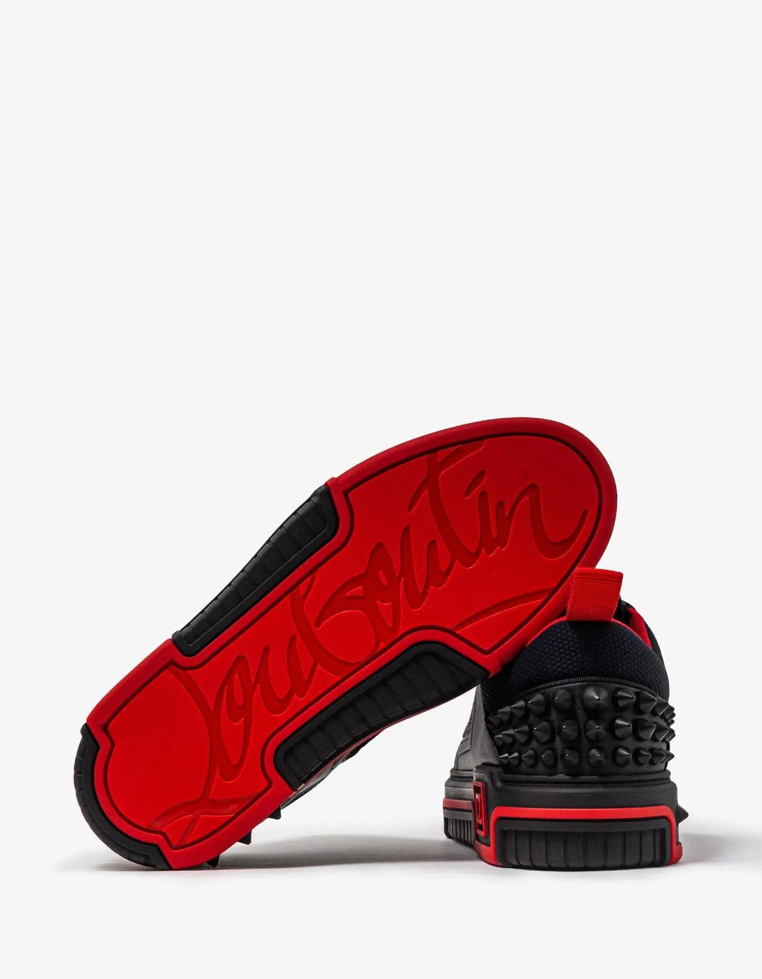 Christian Louboutin Astroloubi Black & Red Trainers - 3
