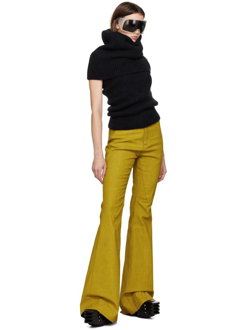 Rick Owens Yellow Porterville Bolan Bootcut Jeans outlook