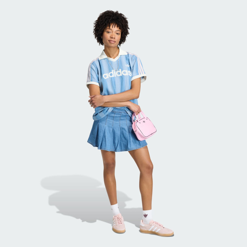 DENIM PLEATED SKIRT 4