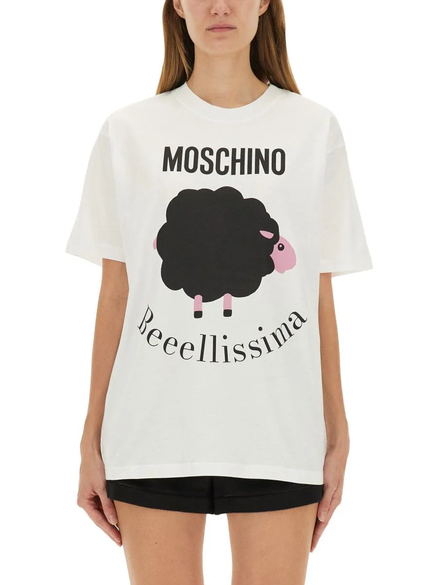 Moschino T-Shirt With Print - 1