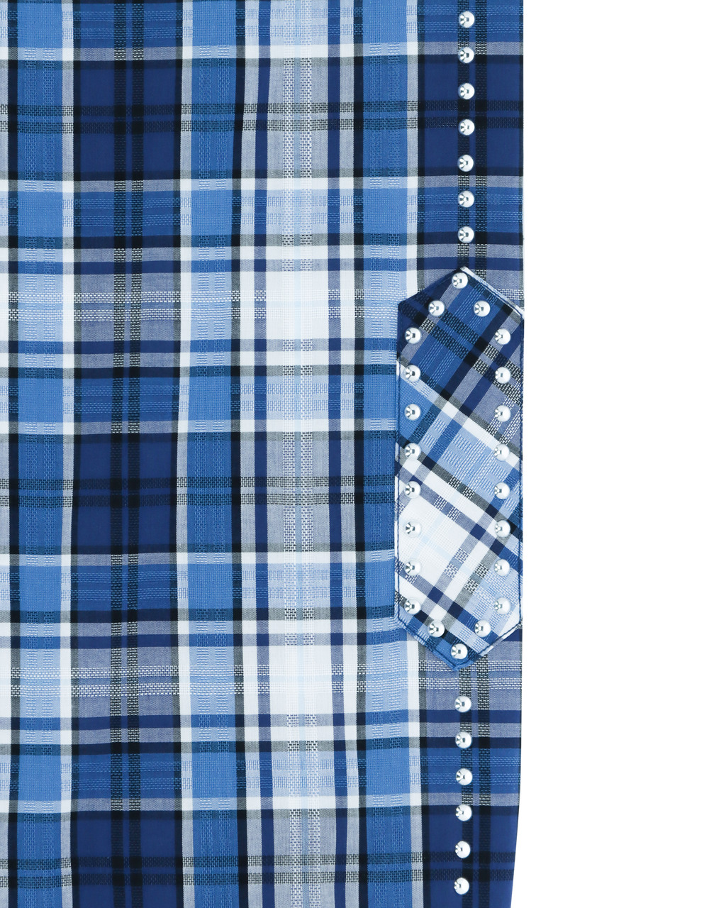 STUD-EMBELLISHED L/S PLAID SHIRT - 6