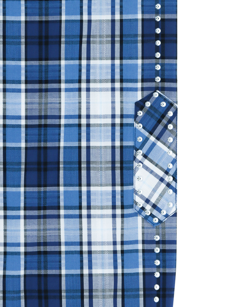 STUD-EMBELLISHED L/S PLAID SHIRT 6