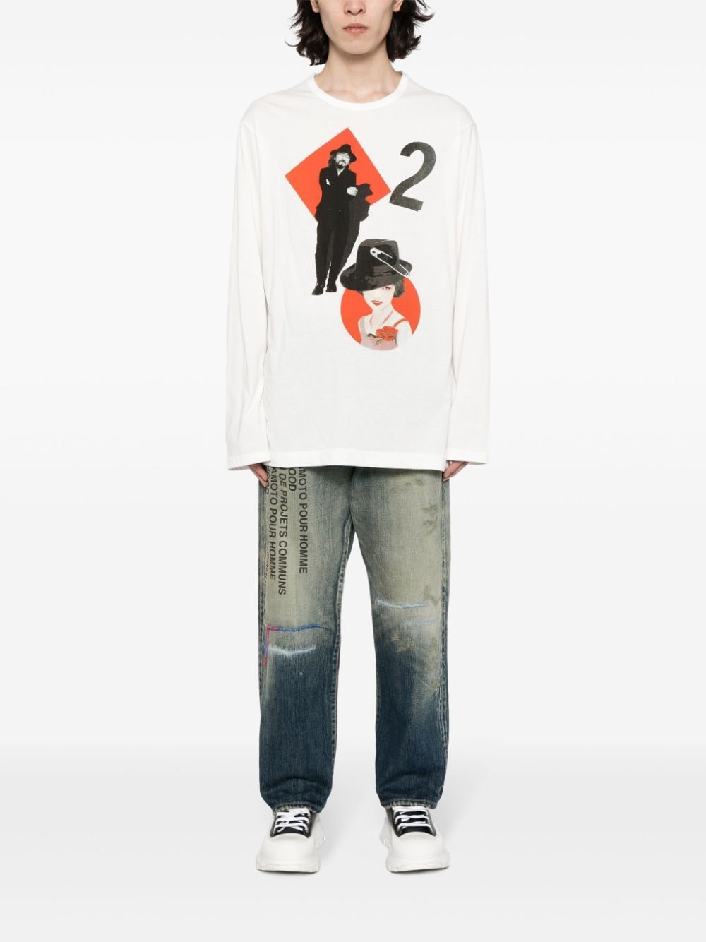 graphic-print cotton T-shirt - 2