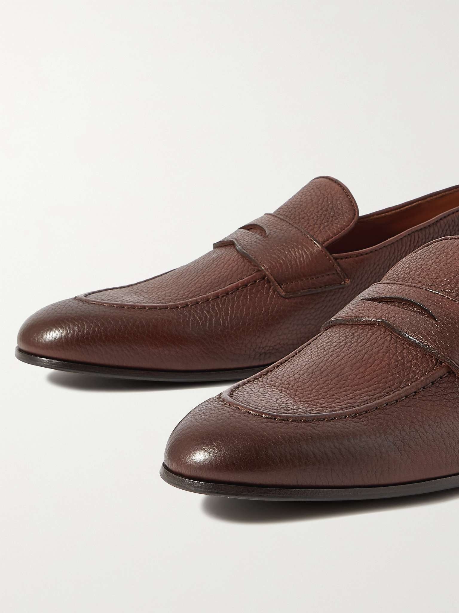 Full-Grain Leather Penny Loafers - 6