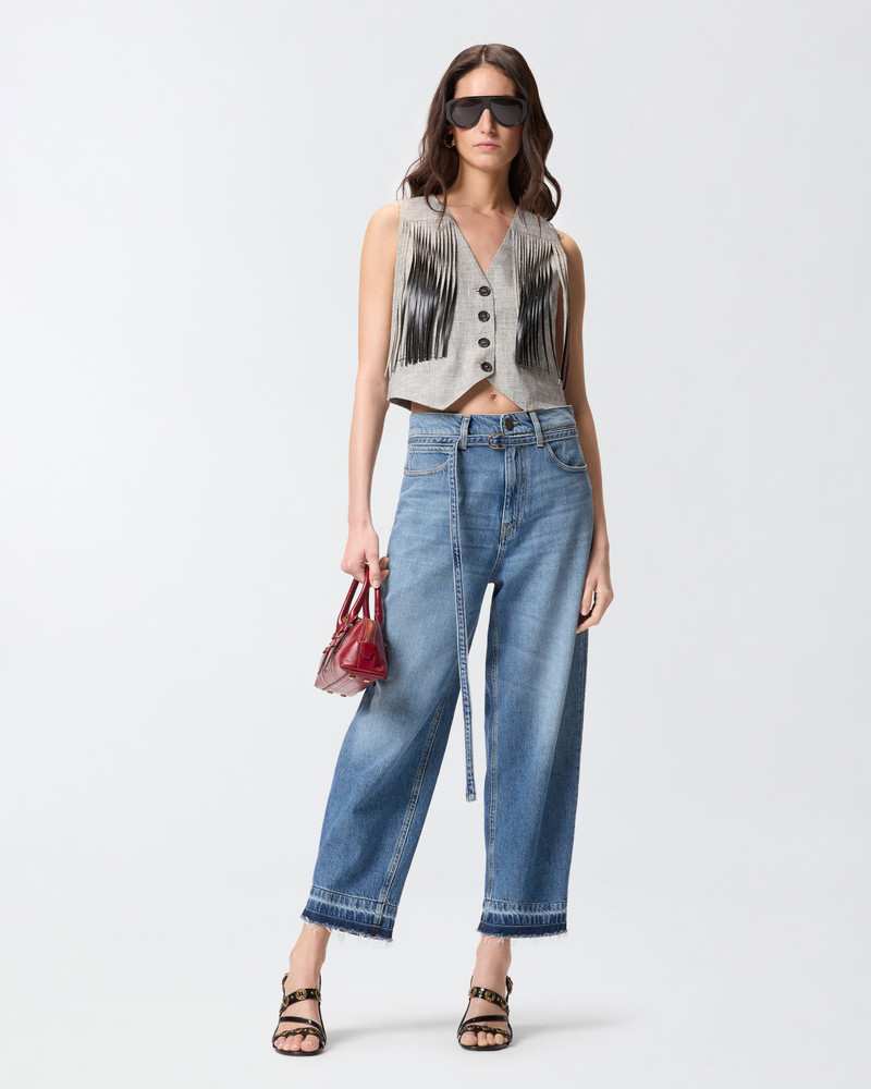 BALLOON JEANS WITH WORN EFFECT 3
