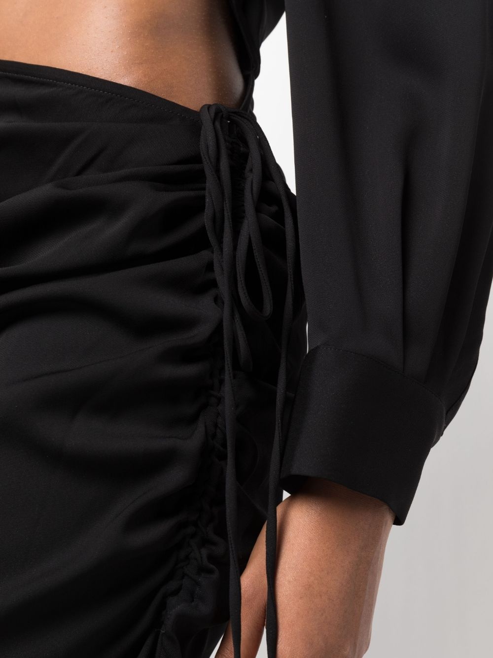 cut-out long-sleeved dress - 5