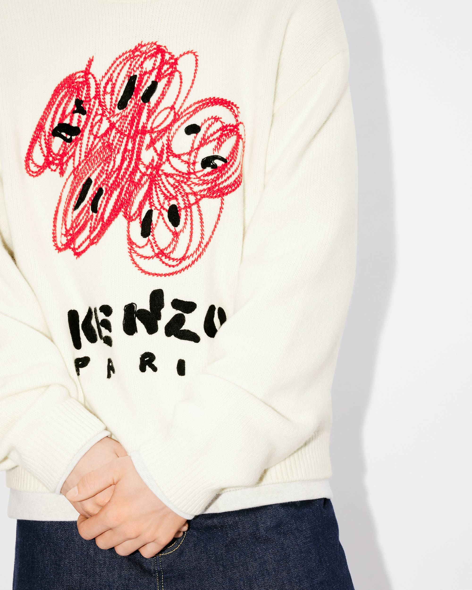 'KENZO Drawn Varsity' embroidered genderless jumper - 13