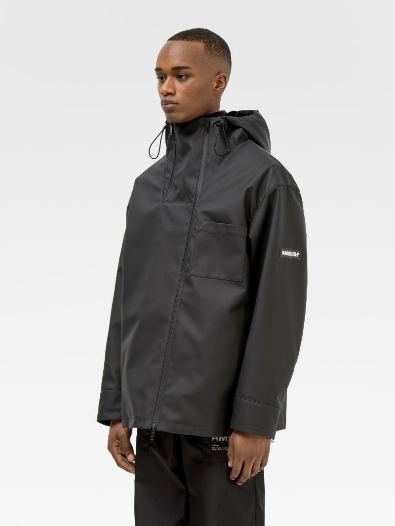 RUBBER COATED HOODIE - 4