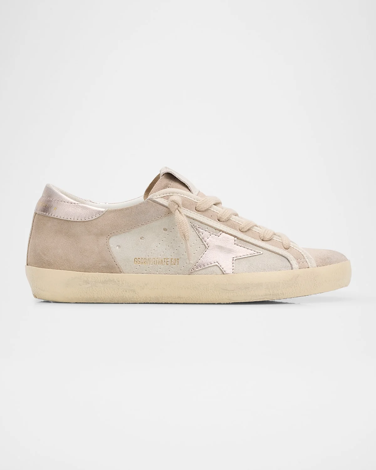 Super-Star Mixed Leather Low-Top Sneakers - 1