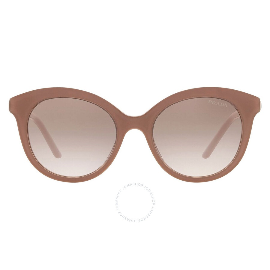 Prada Clear Gradient Brown Round Ladies Sunglasses PR 2YS 01Y1L0 51 - 1