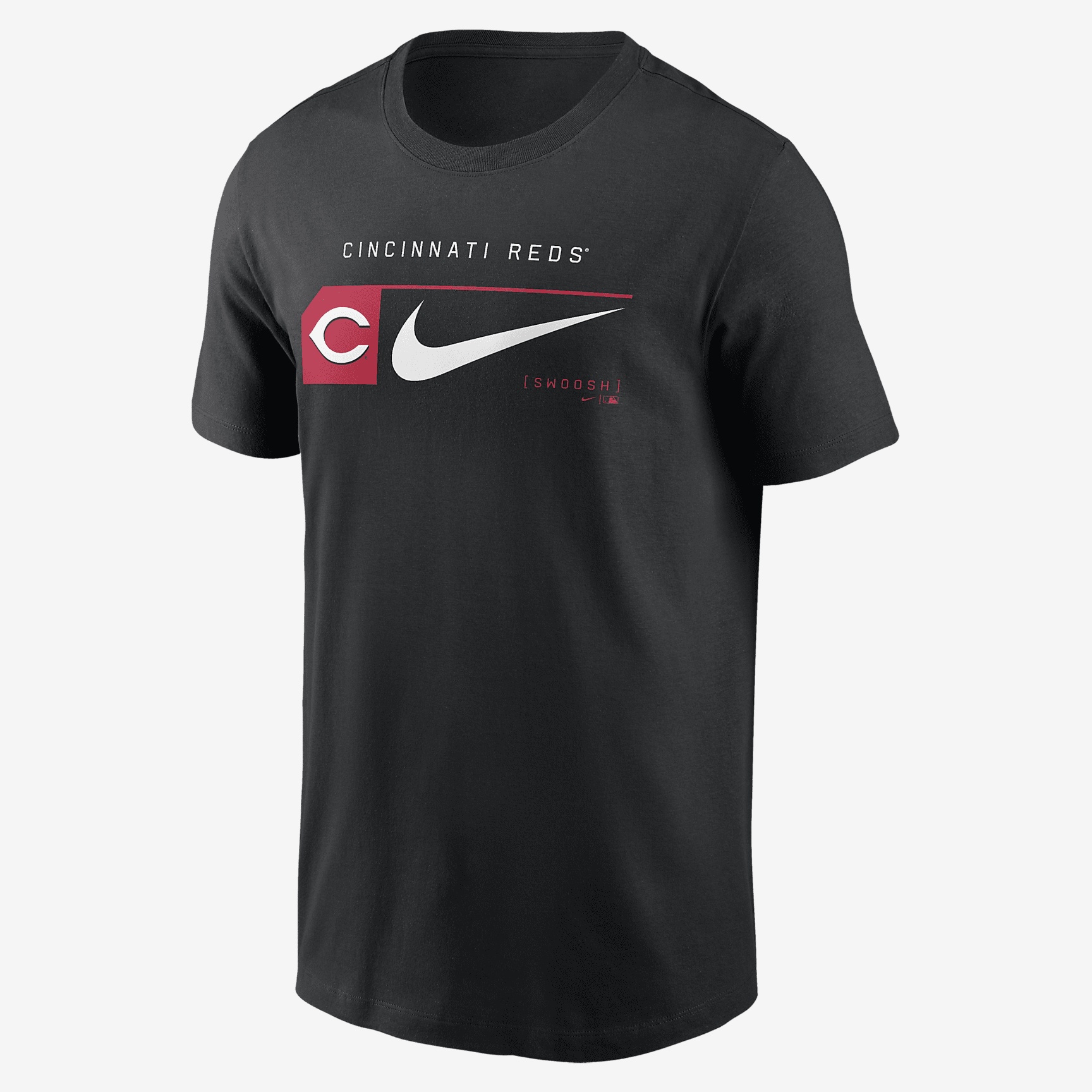 Cincinnati Reds Team Swoosh Lockup Nike Men's MLB T-Shirt - 1