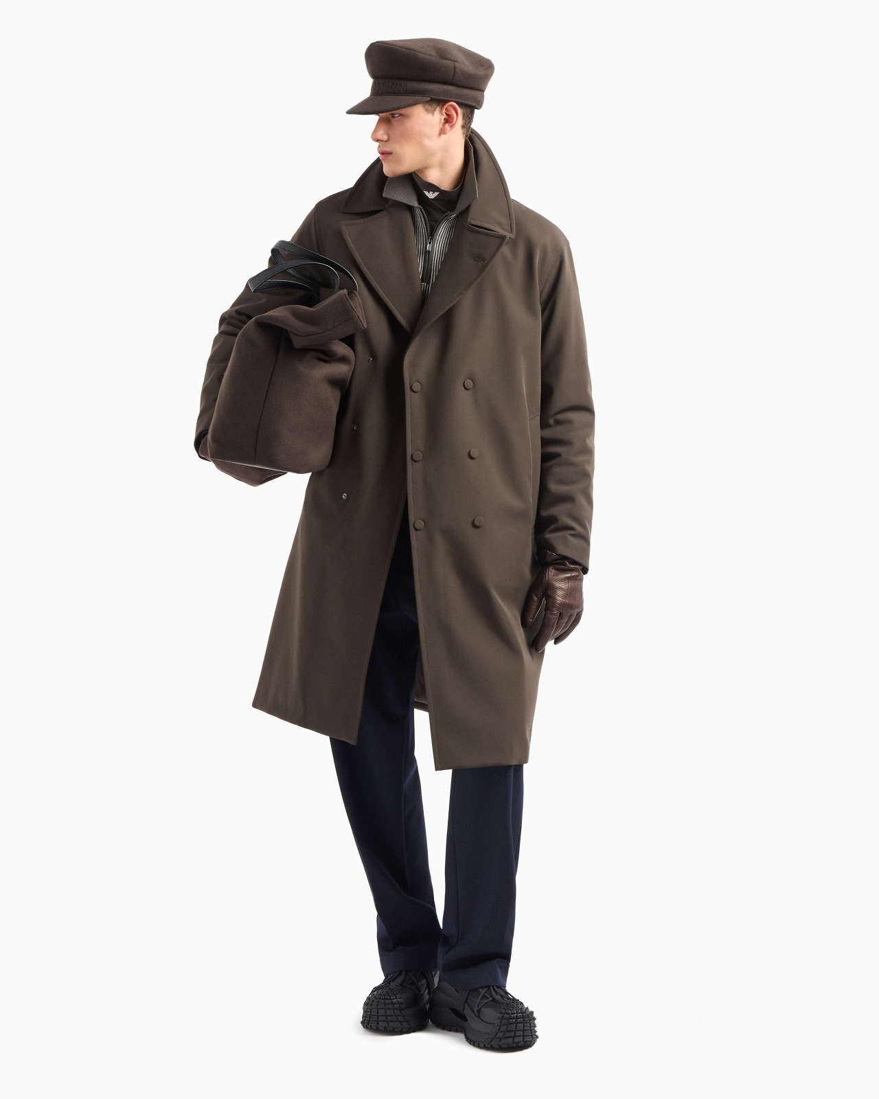 Single-breasted jacket in compact fabric with a wool finish - 4