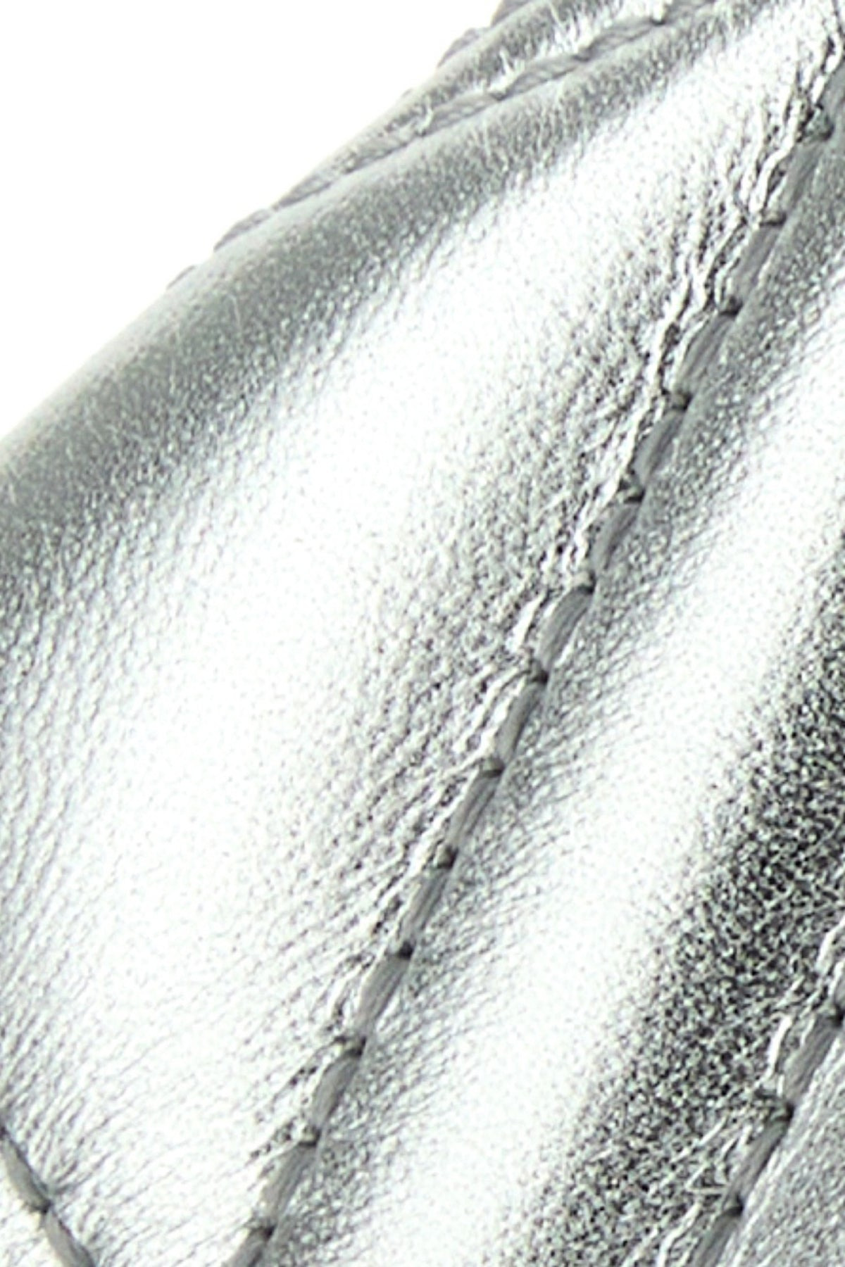 Silver leather mini Seal clutch - 4