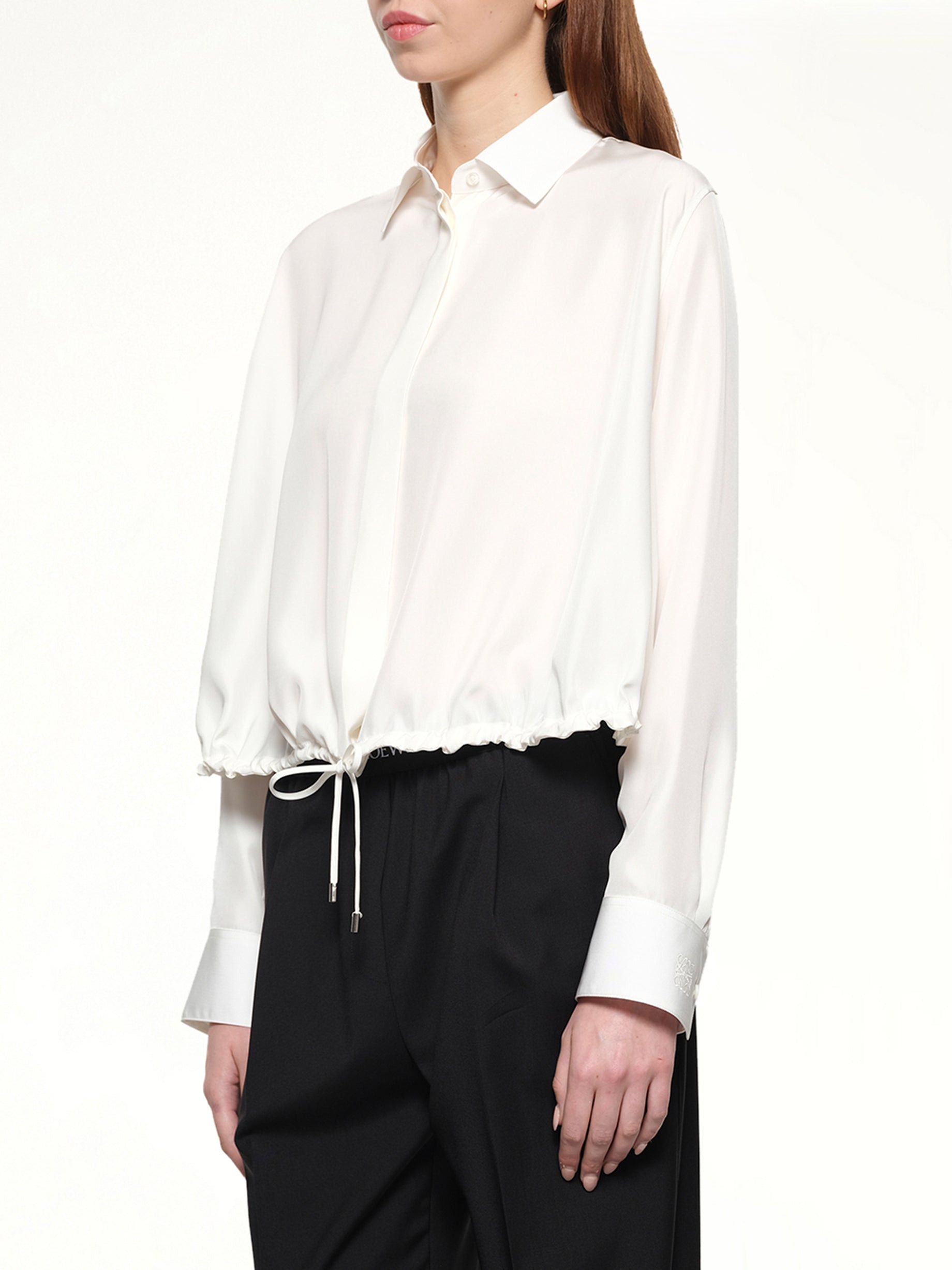 Balloon Shirt in White - 6