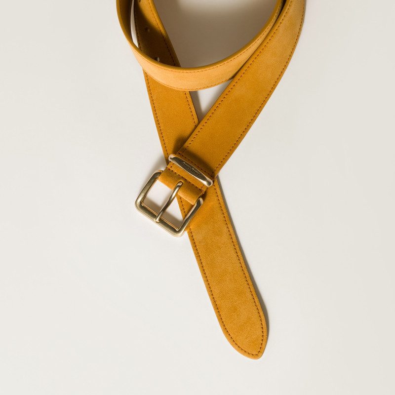Miu Miu Suede belt outlook