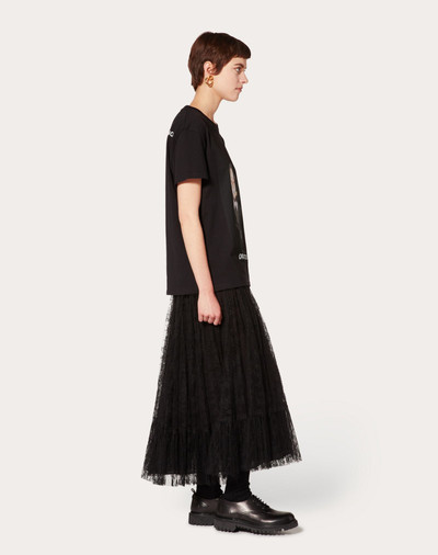 Valentino Pleated Lace Skirt outlook