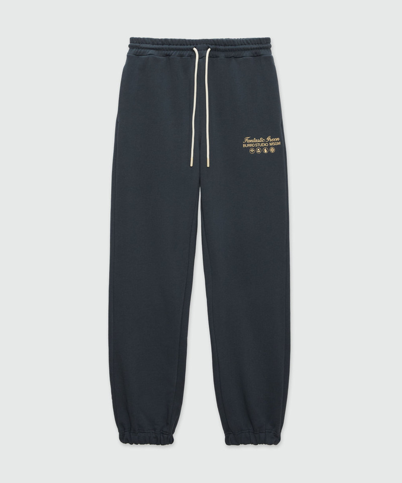 Organic cotton "Fantastic Green Burro Studio" pants 1