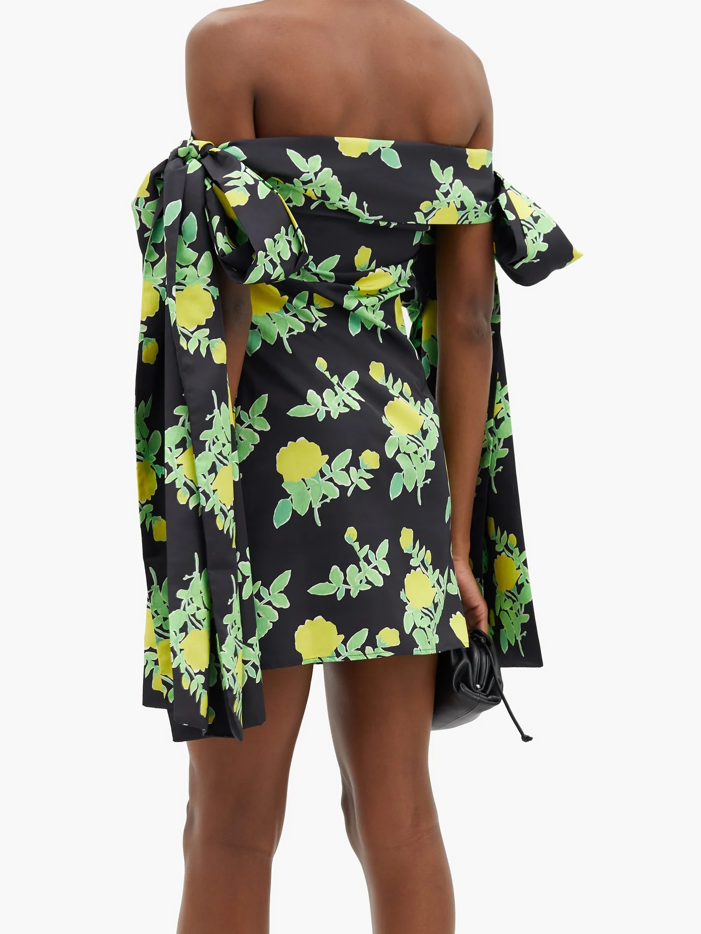 Timothy off-the-shoulder floral taffeta mini dress - 5