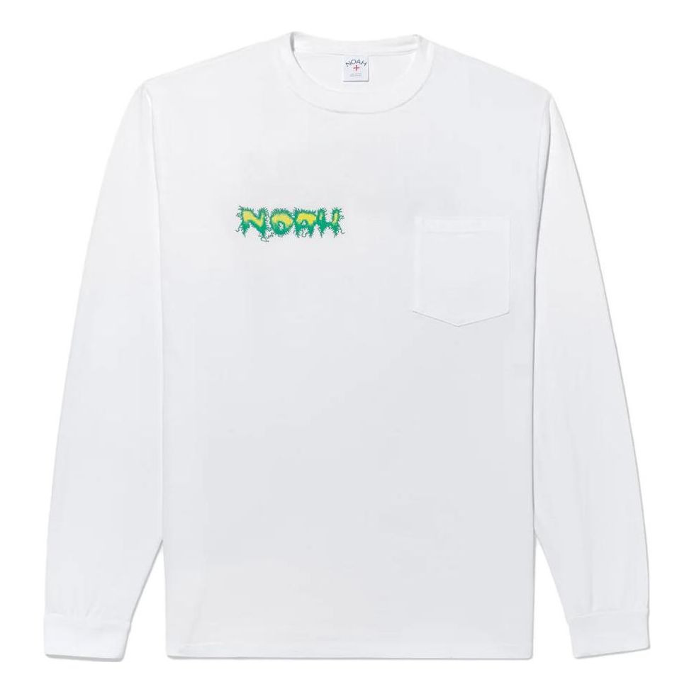 NOAH Shock Long Sleeve T-shirt 'White' PTO022SS23WHT - 1