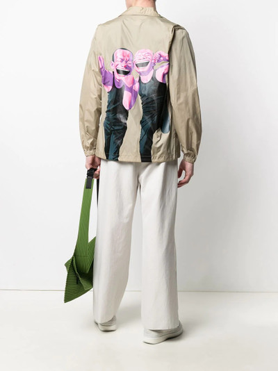 Comme des Garçons SHIRT x Yue Minjun printed coach jacket outlook