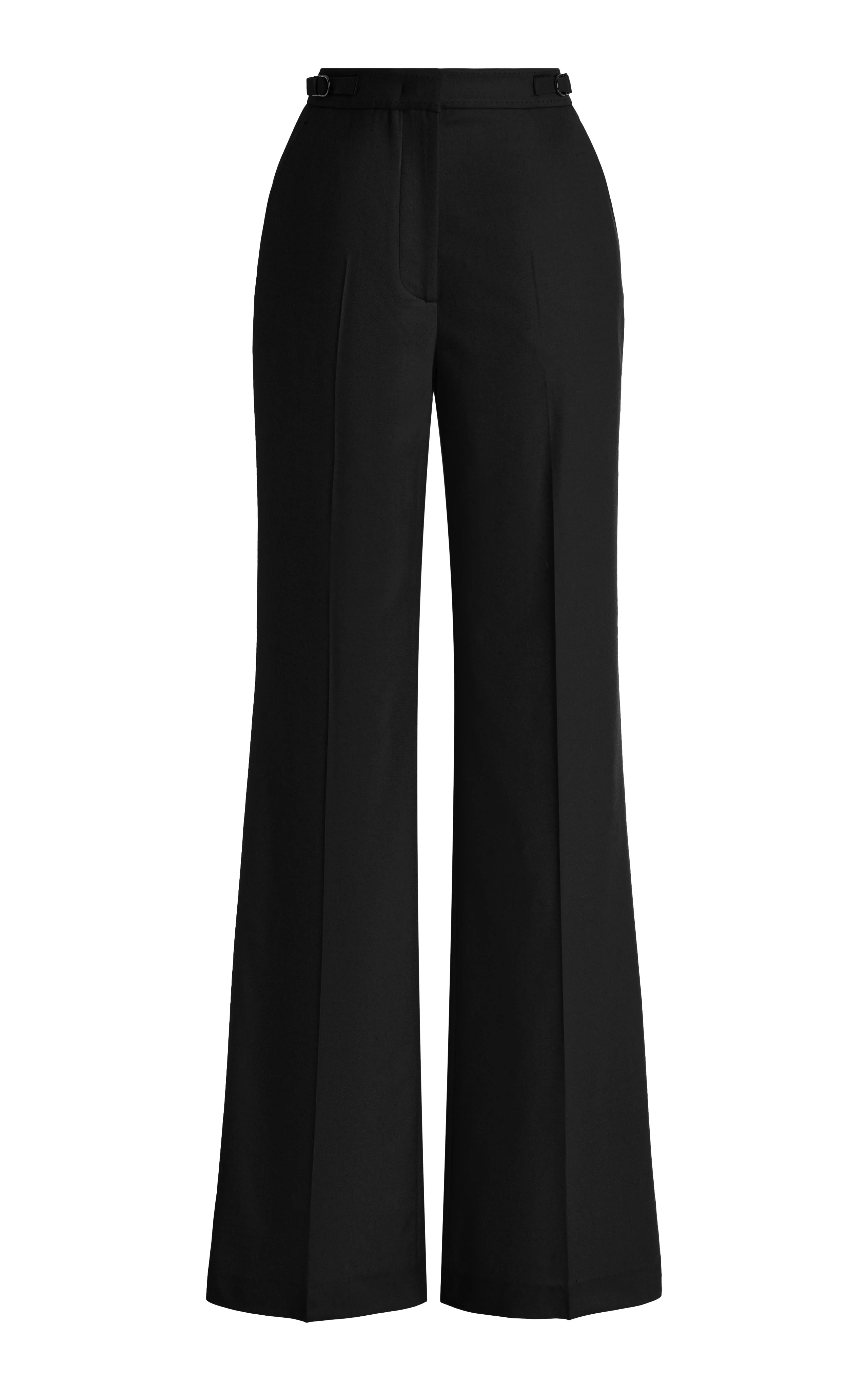 Vesta Pant in Black Wool - 1