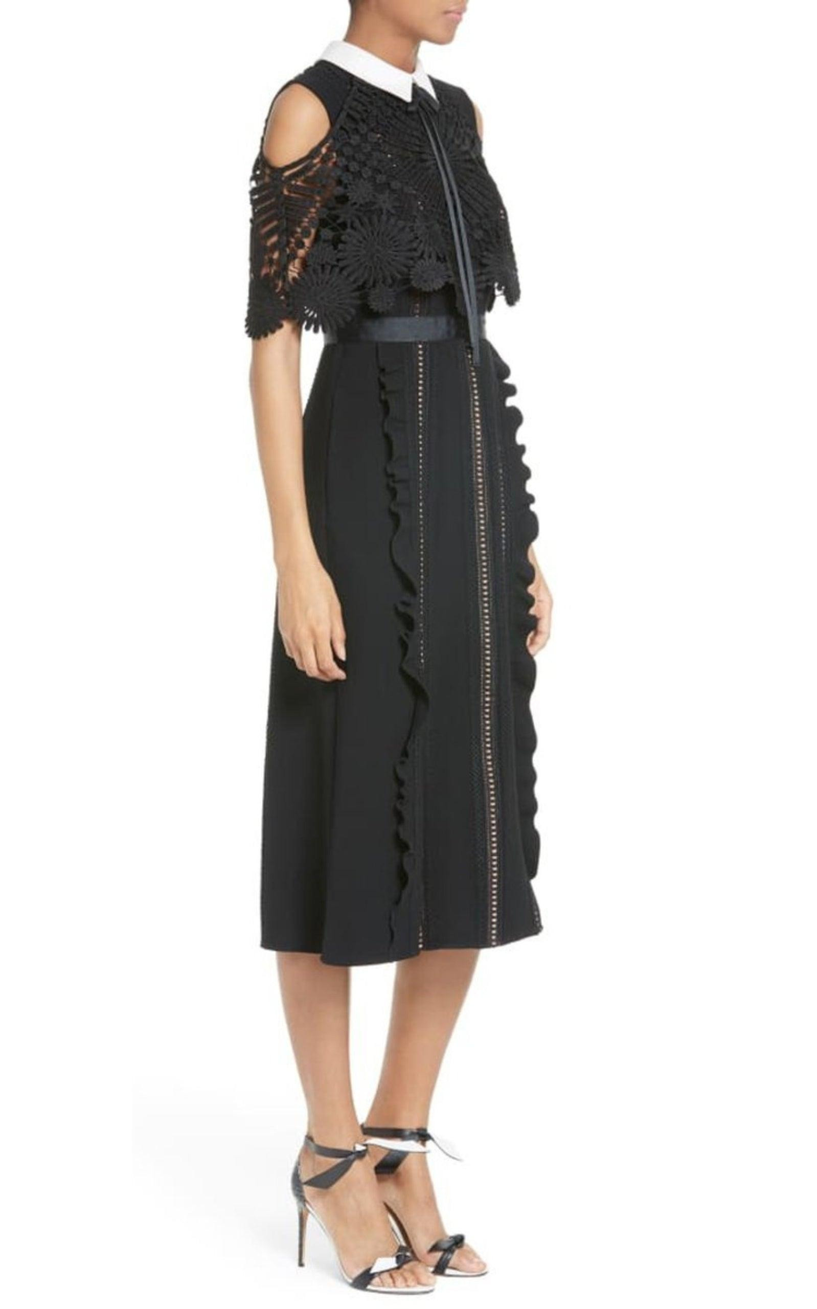 Hinkley Cold Shoulder Midi Dress - 2