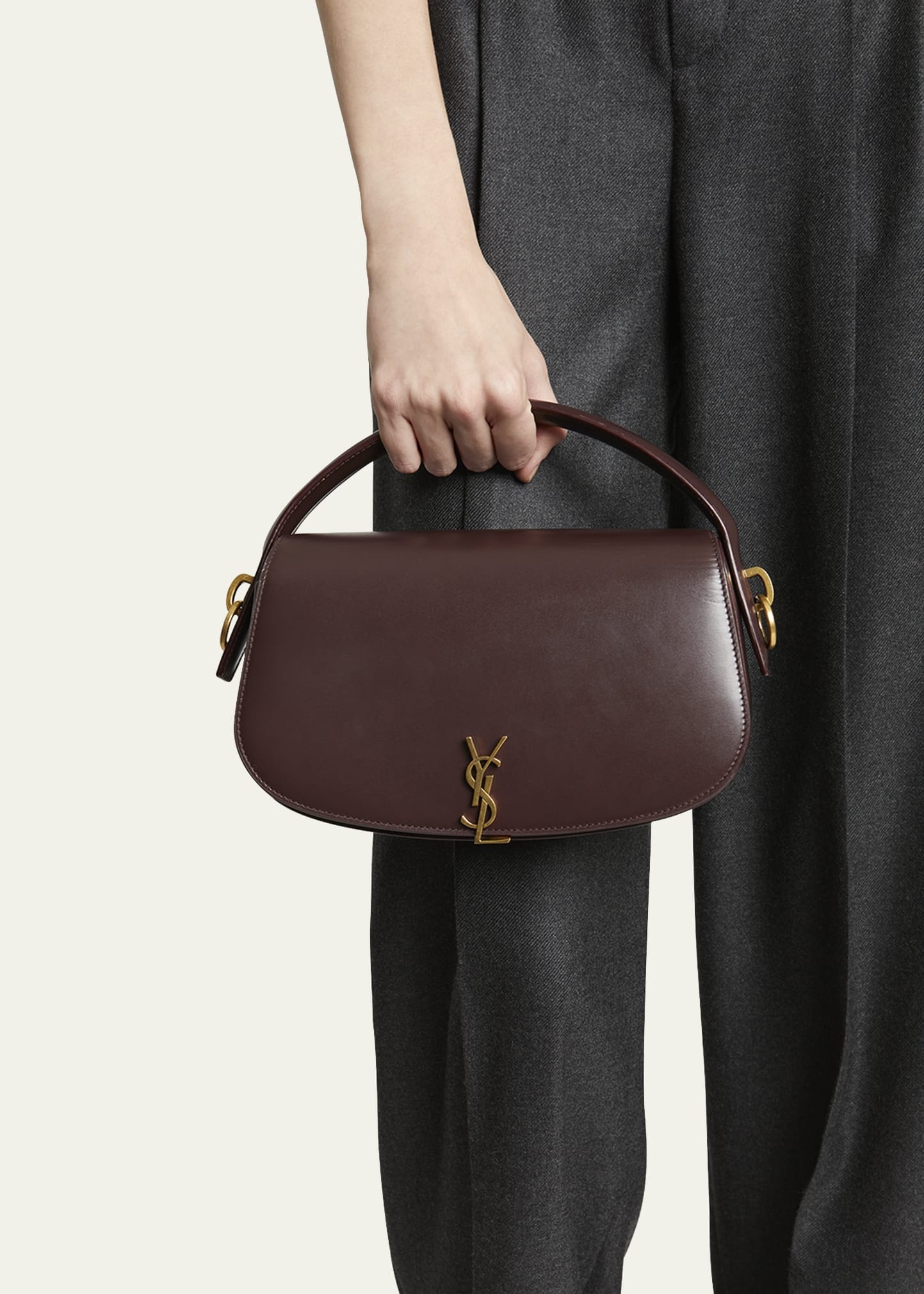 YSL Flap Crossbody Bag in Leather - 2