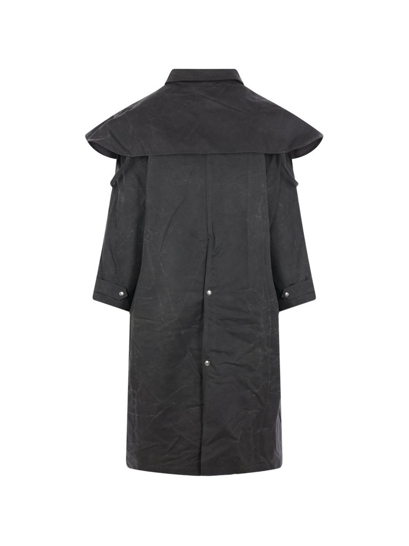 Enfants Riches Déprimés flap-pocket waxed coat outlook