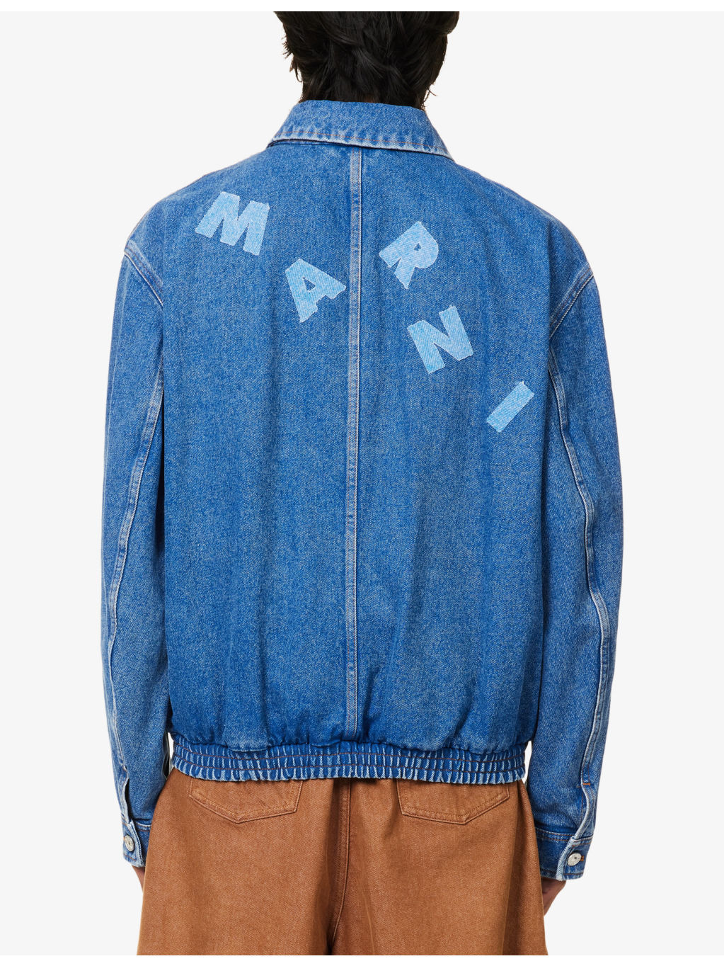 Logo-Embroidered Denim Blouson Jacket - 4
