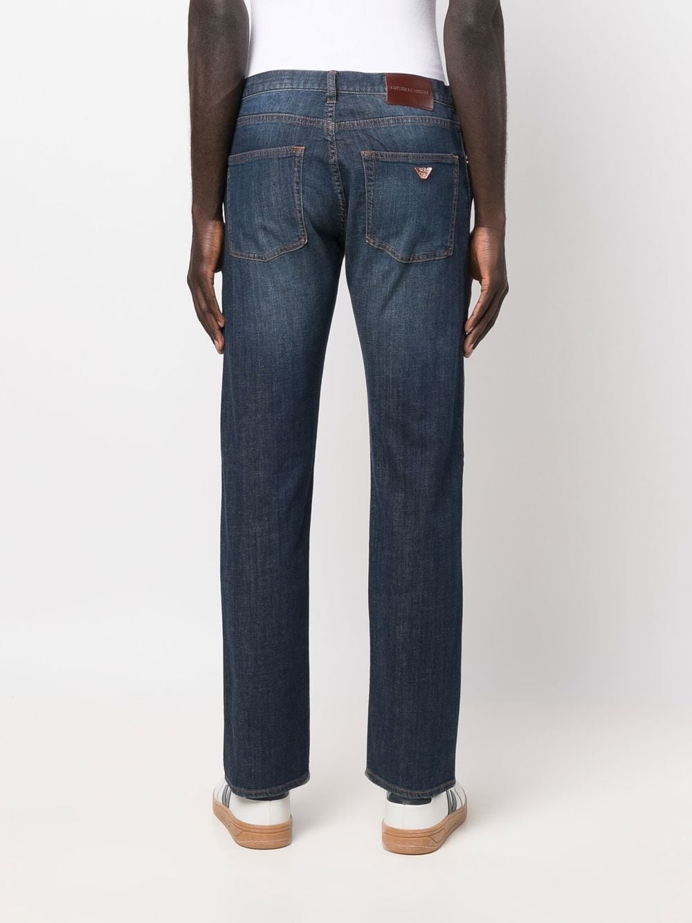 straight leg denim jeans - 4