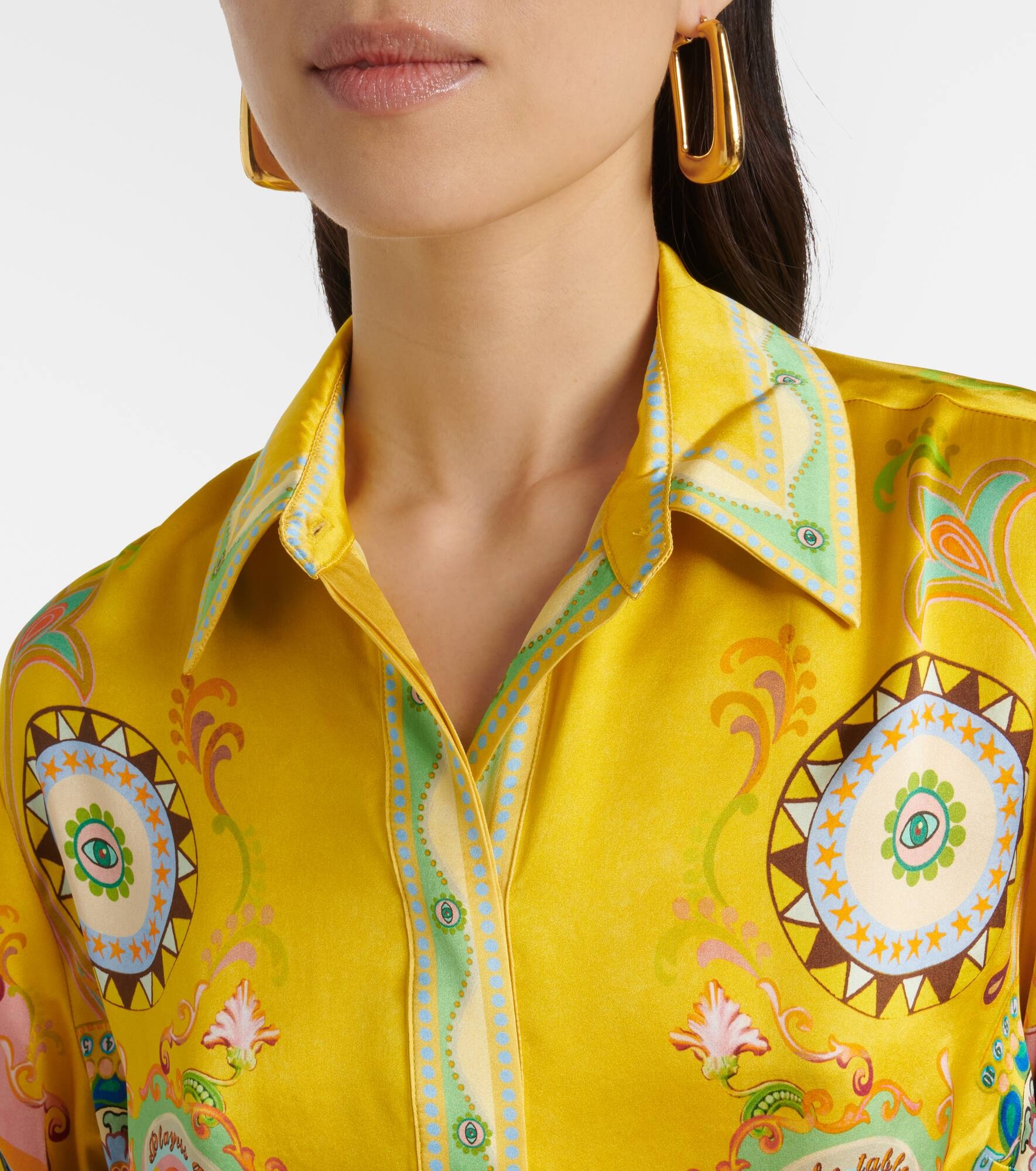 Pinball printed silk shirt - 5