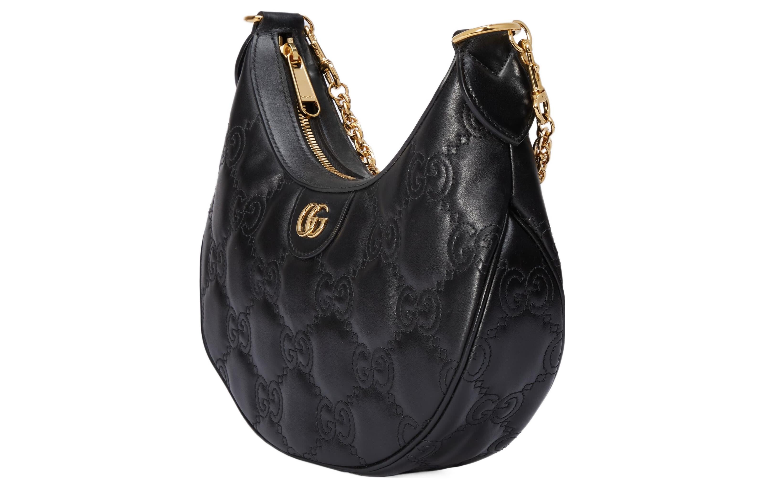 (WMNS) Gucci GG Matelasse Small Shoulder Bag 'Black' 739709-UM8HG-1046 - 4