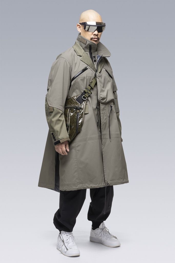 SAC-J2760 sacai / ACRONYM Trench Coat Alpha Green