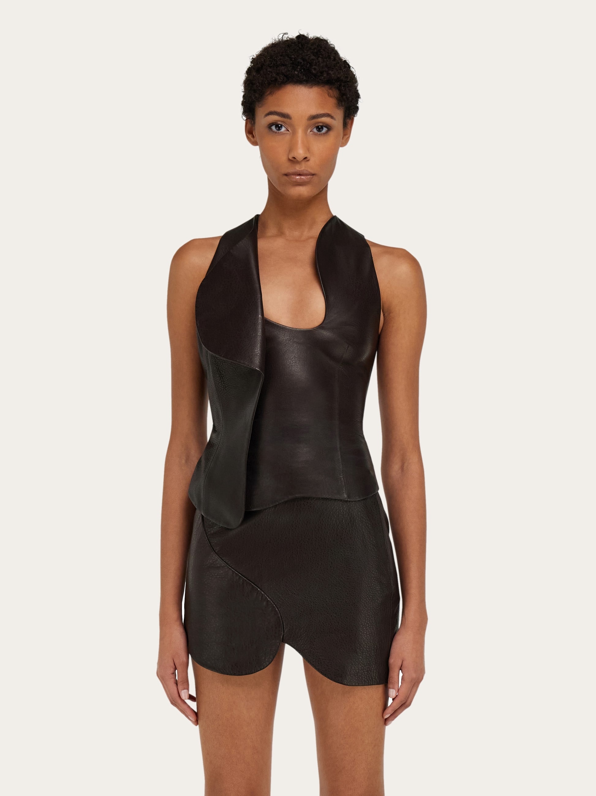 Leather gilet - 2
