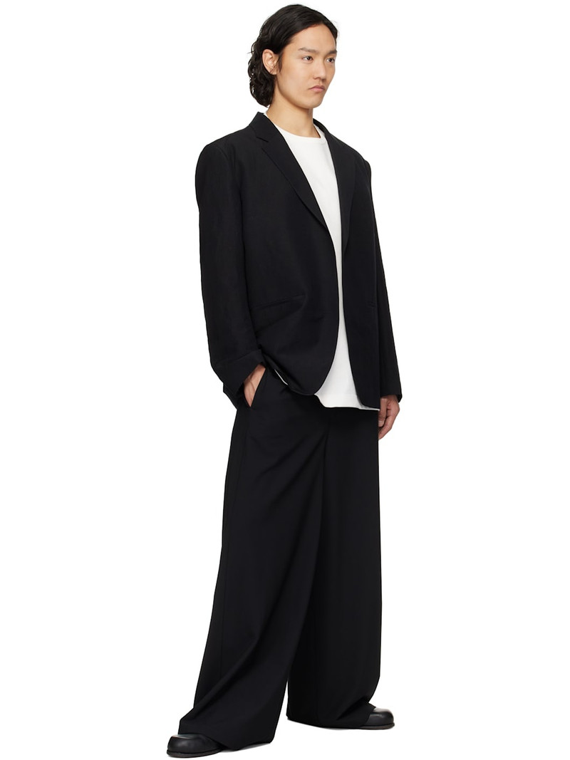 N.Hoolywood Black Buttonless Blazer outlook