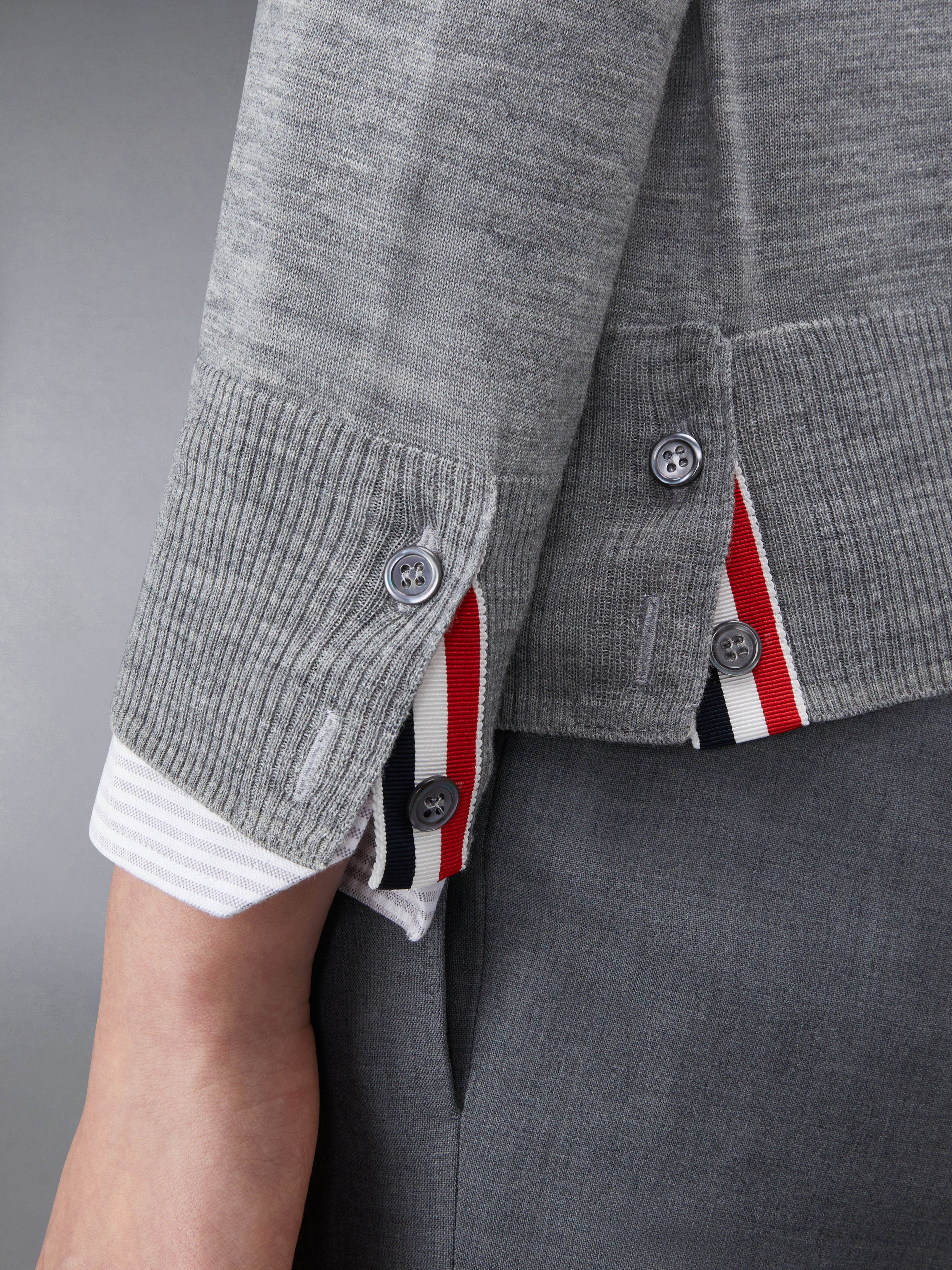 4-Bar wool cardigan - 5