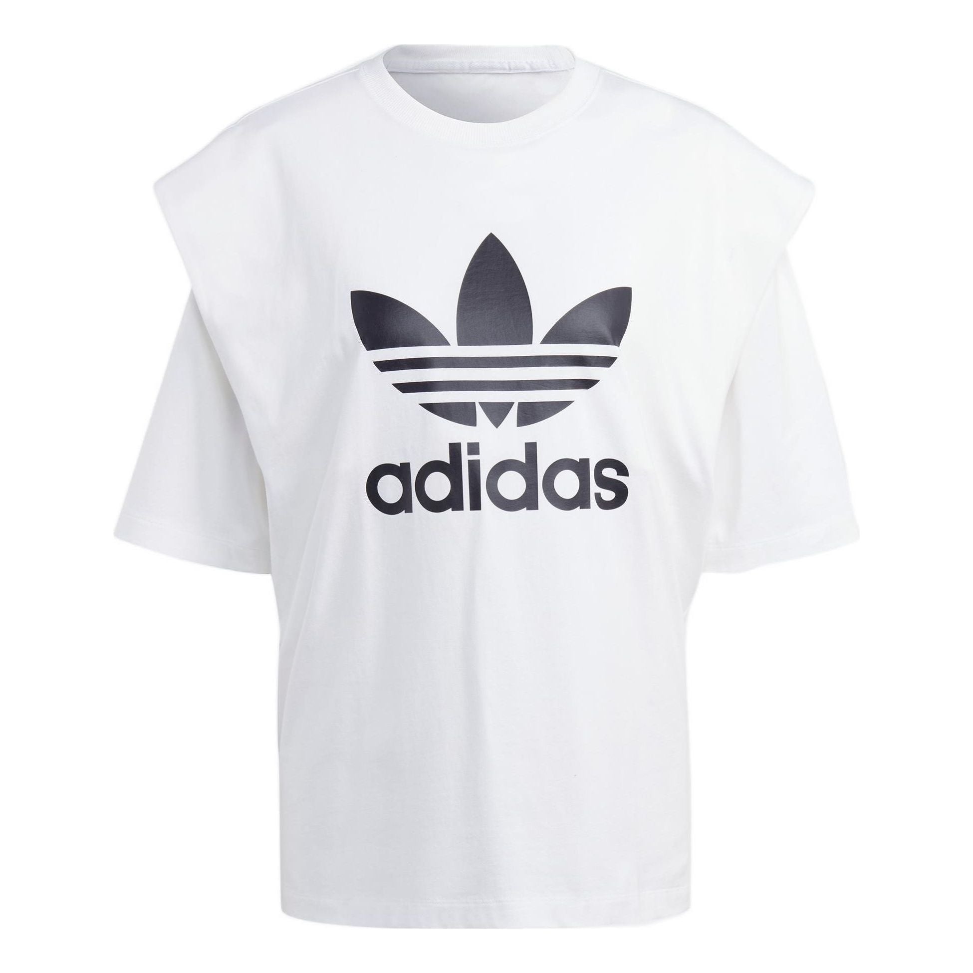 (WMNS) adidas Always Original T-Shirt 'White Black' IC8806 - 1