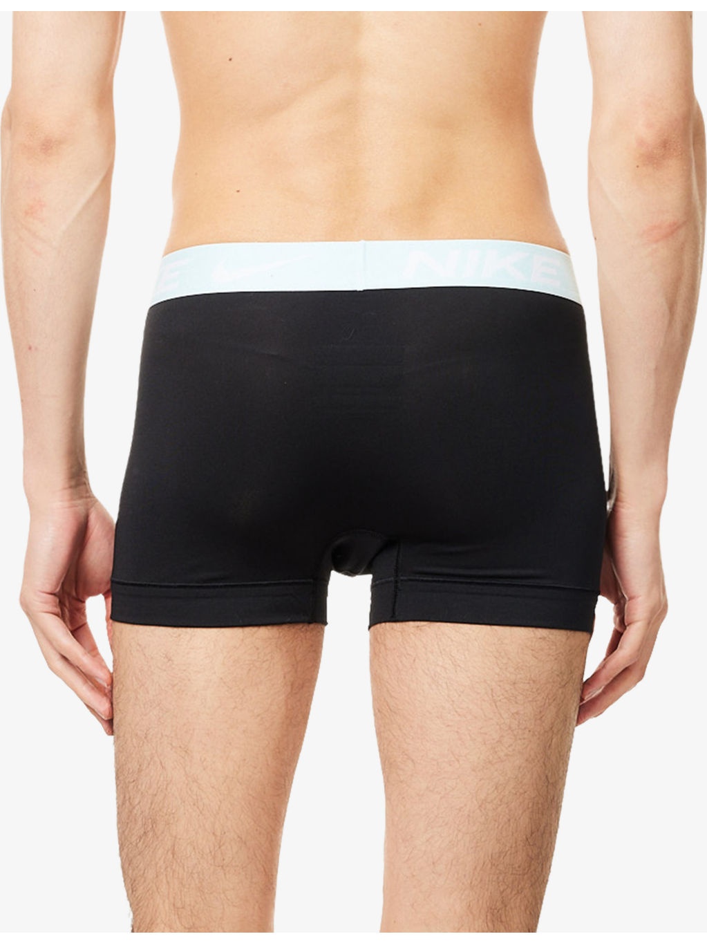 Mid-Rise Branded-Waistband Pack of Three Stretch-Jersey Trunks - 3