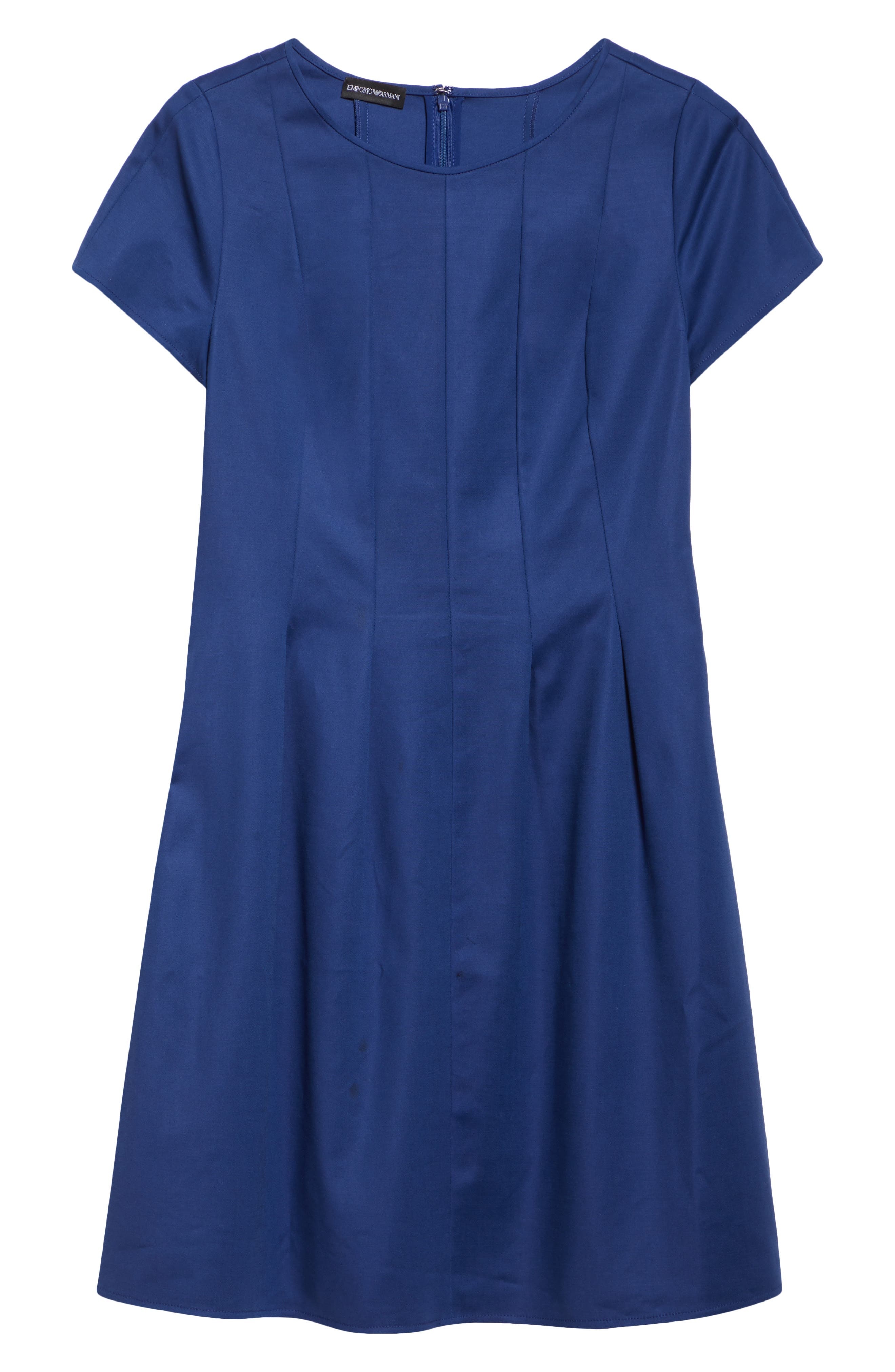 Emporio Armani Cotton Blend Fit & Flare Dress in Cobalt Blue at Nordstrom - 5